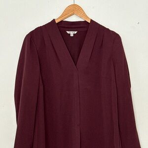 NIC+ZOE Winterberry V-Neck Blouse – NWT – Size M